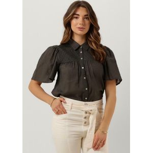 Ruby Tuesday Imee Collar Pintuck Blouse Dames - Jurken - Donkergrijs - Maat 42