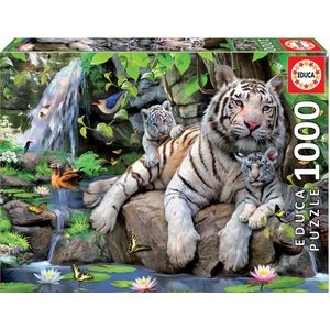 Witte tijgers - 1000 stukjes