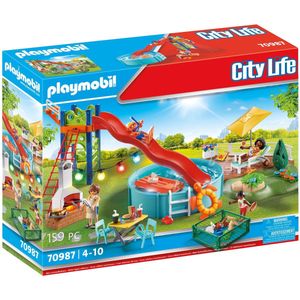 Playmobil City Life Zwembadfeest met glijbaan - 70987