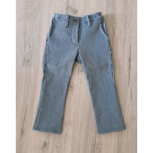 Jeans met strepen - denim - spijkerbroek - jongens - blauw/wit - maat 128