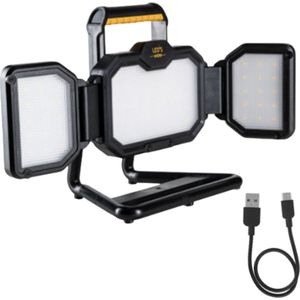 LED's Work - LED Bouwlamp - Oplaadbaar - 4000 Lumen - Draadloos - Stof- en Waterdicht