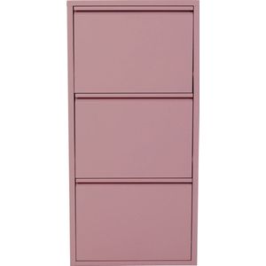 Schoenenkast Caruso roze 3 laden Kare Design