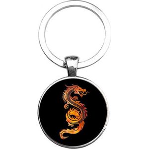 Zinklegering Draak sleutelhanger met strass-inleg Mooie gelukkige Chinese draak hangend ornament 3D cartoon 2024 Jaar van de draak hanger verjaardag – kopen tegen lage prijzen bij webwinkel