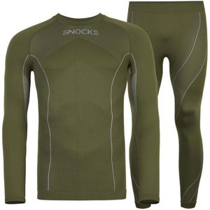 SNOCKS - Thermo Ondergoed - Thermoshirt & Thermobroek - 1 Set