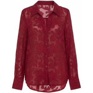 Geisha - Blouse Fancy - Wijnrood - Blouses