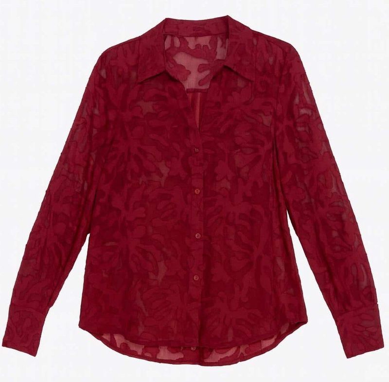 Geisha - Blouse Fancy - Wijnrood - Blouses