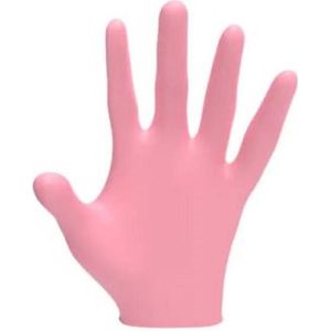 L3VEL3 Nitrile Handschoenen 100pcs - PEARL PINK - Extra large