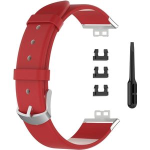 Lederen reservearmband voor Huawei horloge FIT Smart Watch - sporthorloge armband .