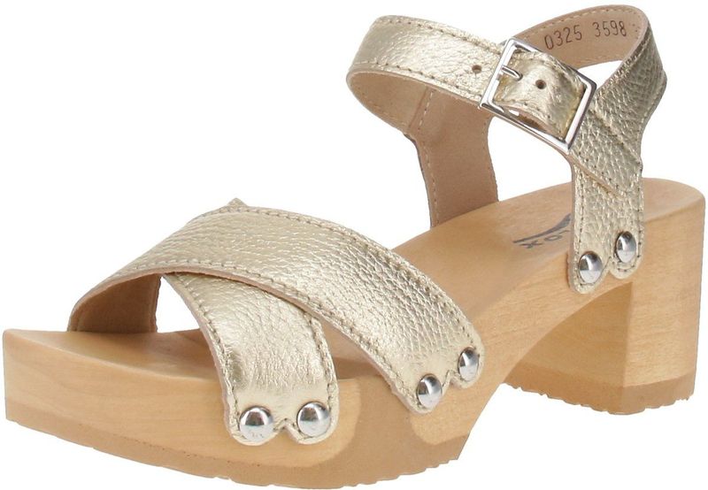 Softclox - S3598 Hanne Gladleer - Damessandalen - Goud