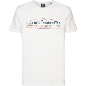 Petrol Industries T-shirt T Shirt Ss Classic Print M 1040 Tsr157 0000 Bright White Mannen Maat - L