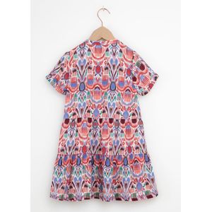 Sissy-Boy - Multicolour doorknoop jurk met ikat print
