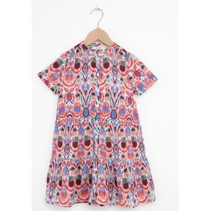 Sissy-Boy - Multicolour doorknoop jurk met ikat print