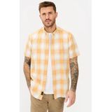 Camel Active - Korte Mouwen Overhemd - Blauw - 100% Katoen