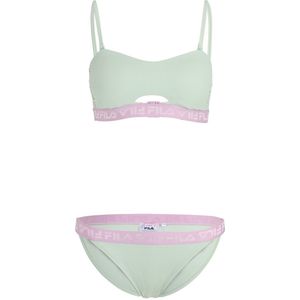 Fila Damen Bikini Sanming Bandeau Bikini Silt Green-L