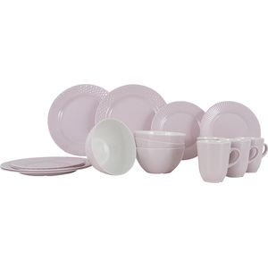 Gimex Royal Line Servies - Pastel - Roze - 16-Delig