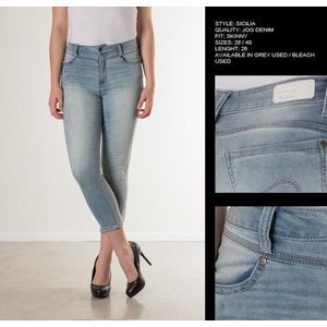 New Star dames capri broek Sicilia blue denim - maat 26
