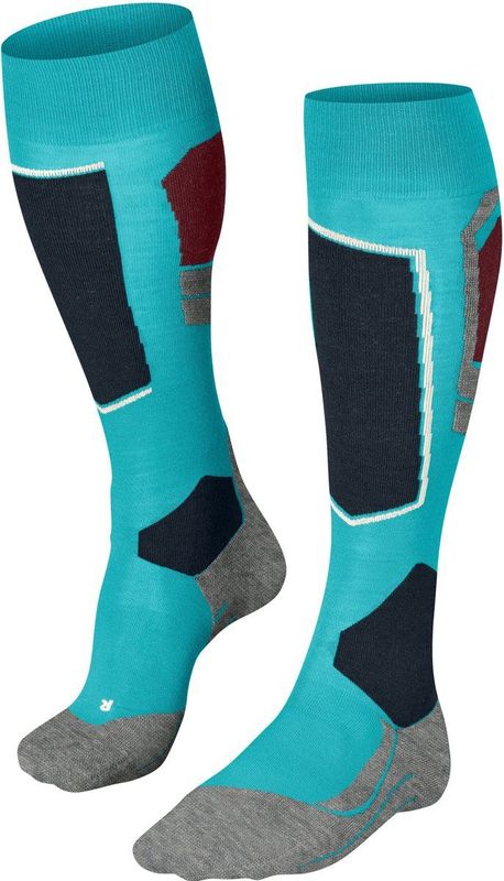 FALKE - SK4 Advanced W - Skisokken - Turkoois Peacock Blue - 1 paar