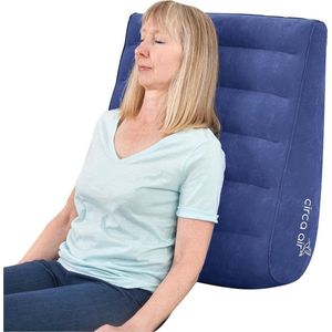 Opblaasbaar Bedwigkussen voor Comfort en Ondersteuning - Extra Breed voor Reis, Zure Reflux, Rugpijn en Snurken