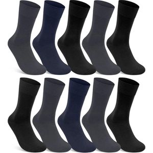 Naft katoenen sokken kleurenmix 12 paar 39-42