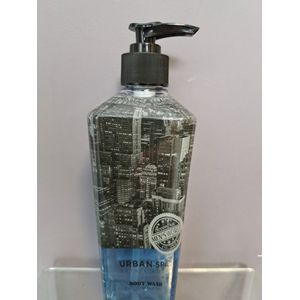 urban spa bath - body wash - cool mint - mannen douche gel met menthol - met pompje - vegan -