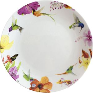 Marjolein Bastin Hummingbirds - Marjolein Bastin Bord Coupe Plat 25 cm Wit