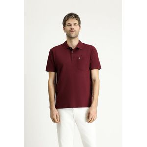 KIGILI Polo Collar Regular Fit Embroidered Cotton T-Shirt