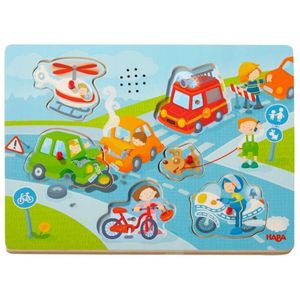 Haba Geluidenpuzzel In De Stad 6 Stukjes