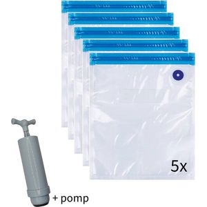 Vacuüm zakken - 3D filament - 5 zakken + pomp - 1Kg en 0,5Kg - PLA PETG ABS NYLON- bewaarzakken - Filament droger 3D printer