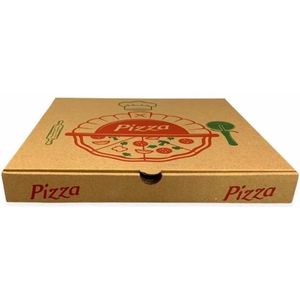 Pizzadoos - 100 stuks - Bruin - 30x30x3cm - pizzadozen - milieuvriendelijk