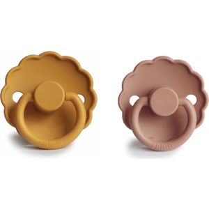 Frigg - Fopspeen - Honey Gold & Rose Gold - Maat 1 - 0-6 mnd - 2 stuks