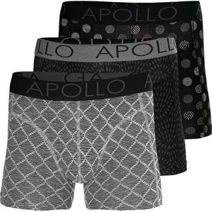 Apollo - Heren boxershort - Boxershort met print - Maat XL - Ondergoed heren - Heren boxershort pack - Boxershort multipack- 3-Pack