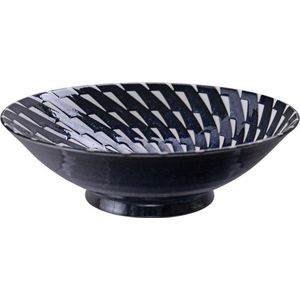 Tokyo Design Studio - Mixed Bowls Noodle Bowl Blue Hanten Twist 25.4x7.8cm 1600ml