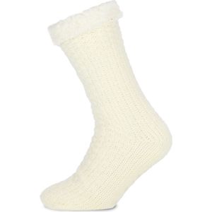 Basset - huissokken knit - wit