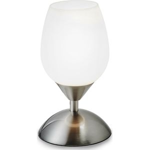 B.K.Licht - Dimbaar Tafellamp - bedlamp met glas - excl. E14 lichtbron