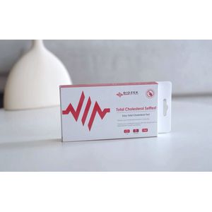 Totaal Cholesterol Zelftest - 1 stuk - Cholesterol test - Thuis test - resultaat in 2 minuten