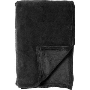 Dutch Decor - OWEN - Plaid - Zwart - 130x160 cm - Coral Fleece Deken