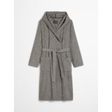 MARC O'POLO Timeless Men Melange Badjas Antraciet - S