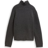 TOM TAILOR DENIM - Trui - Donkergrijs - Knitwear - Lange Mouw