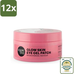 Organic Shop - Eye Gel Patch Berry Iced Tea & Antioxidant - Kalmerend en Hydraterend - 60 Patches - Voordeelverpakking - 12 stuks - Anti-rimpel - Vermoeide ogen