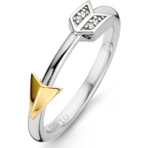 Ti Sento Milano - Damesring - Bicolor - Zilver - Zirkonia