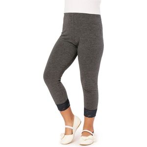 Merry Style MS-MS10-293-LE Meisjes Leggings - Sport - Vrijetijdsbroek - 3/4 Capri – Viscose - Sporbroek - Yogabroek - Donker Gemêleerd - 158