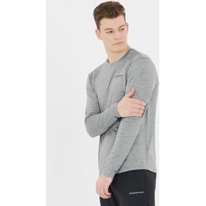 ENDURANCE Abdon Melange L/S Tee Sportshirt (Heren |grijs)