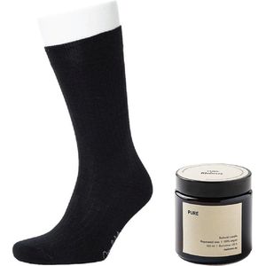 Comfort Sokken - Maat 35-38 - Biologisch Katoen - 3-Pack - Vegan Geurkaars - Natuurlijke Kaars