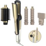 Shark Glam HD6041SEU - Multistyler en Föhn - Goud/Wit - Inclusief Silki Stijltang en Opzetborstels