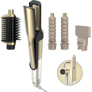Shark Glam HD6041SEU - Multistyler en Föhn - Goud/Wit - Inclusief Silki Stijltang en Opzetborstels
