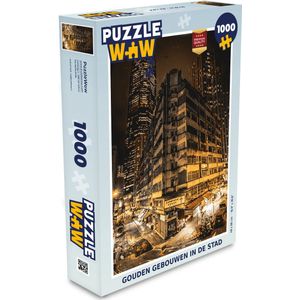 Puzzel Goud - Straten - Steden - Legpuzzel - Puzzel 1000 stukjes volwassenen