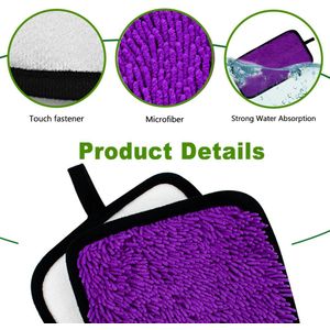 Geschikt voor Swiffer nat Jet spuitbus navulling nat en droog met een sleepdoekje ter vervanging van het hoofd paars 3 stuks