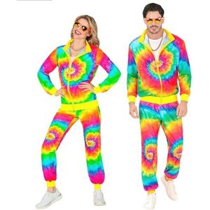 Neon Psychedelisch Trainingspak voor Carnaval en Themafeesten - Jaren 80 Joggingpak