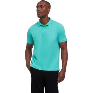 FALKE - Heren Polo - Polo Shirt - Geen Kleur - 100% Peruaans Pimakatoen, 190 g/m², Ascolite®-technologie