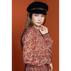 LOOXS 10sixteen 2231-5816-254 Meisjes Jurk - Maat 116 - rood dessin van 100% viscose